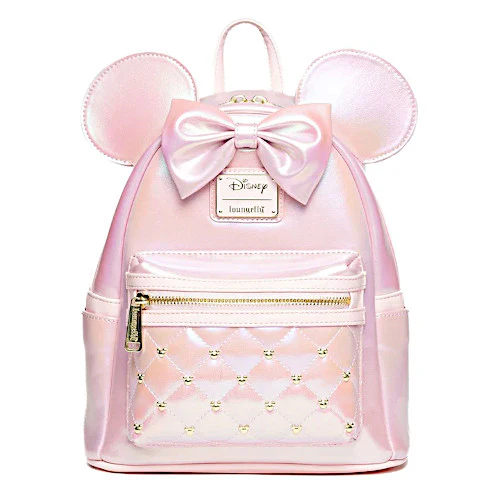EXCLUSIVE DROP: Loungefly Disney Minnie Mouse Classic Series Rose Iridescent Mini Backpack - 4/10/25