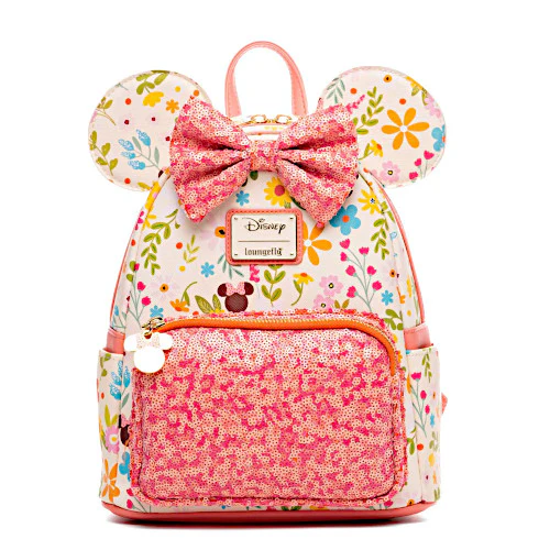 EXCLUSIVE DROP: Loungefly Disney Minnie Mouse Springtime Sequins Mini Backpack - 5/29/25
