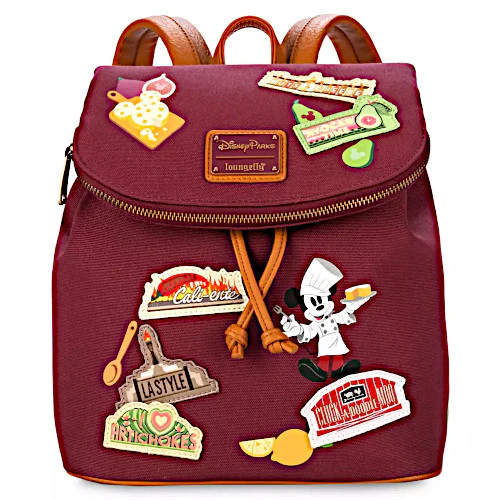 EXCLUSIVE DROP: Loungefly Disney Parks Disney California Adventure Food & Wine Festival 2024 Mini Backpack - 4/22/24
