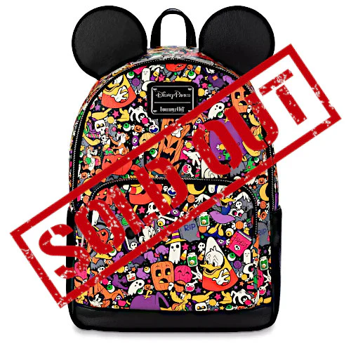 EXCLUSIVE DROP: Loungefly Disney Parks Halloween AOP Mini Backpack - 8/26/22