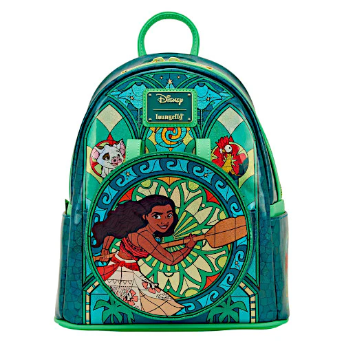 EXCLUSIVE DROP: Loungefly Disney Princess Stained Glass Collection Moana Mini Backpack With Ear Attachment - 8/20/25