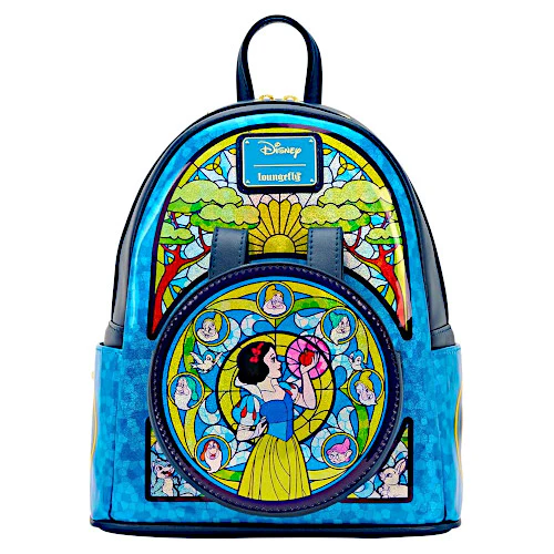 EXCLUSIVE DROP: Loungefly Disney Princess Stained Glass Collection Snow White Mini Backpack With Ear Attachment - 9/10/25