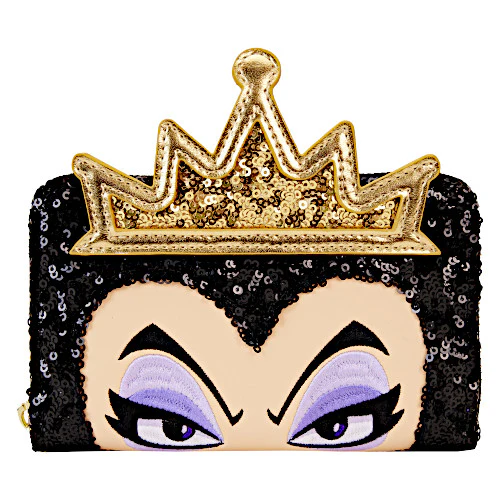 EXCLUSIVE DROP: Loungefly Disney Villains Evil Queen Sequin Cosplay Wallet - 1/5/24