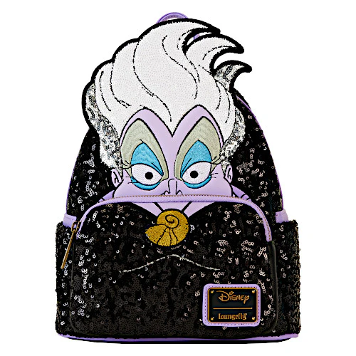 EXCLUSIVE DROP: Loungefly Disney Villains Sequin Ursula Cosplay Mini Backpack - 4/16/24