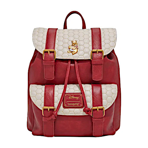 EXCLUSIVE DROP: Loungefly Disney Winnie The Pooh Honeycomb Pattern Buckle Strap Mini Backpack - 9/18/25