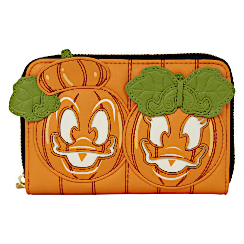 EXCLUSIVE DROP: Loungefly Halloween Donald & Daisy Duck Jack-o'-Lantern Wallet - 8/1/25