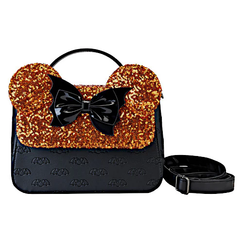 EXCLUSIVE DROP: Loungefly Halloween Minnie Mouse Sequin Crossbody Bag - 9/6/23