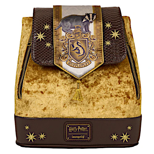 EXCLUSIVE DROP: Loungefly Harry Potter Hufflepuff Banner Velvet Mini Backpack - 7/7/25