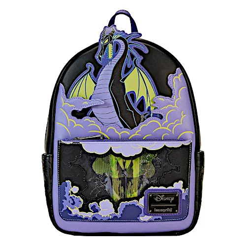 EXCLUSIVE DROP: Loungefly Maleficent Dragon Lenticular Glow Mini Backpack - 10/6/23