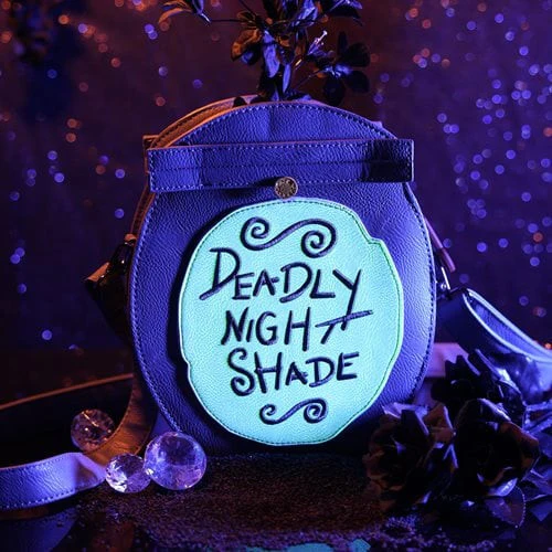 EXCLUSIVE DROP: Loungefly Nightmare Before Christmas Deadly Night Shade Glow Crossbody Bag - 4/20/23 - Image 2