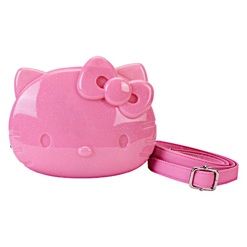 EXCLUSIVE DROP: Loungefly Sanrio Hello Kitty Glitter Figural Crossbody Bag - 6/18/24