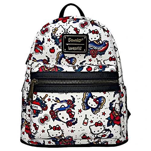 EXCLUSIVE DROP: Loungefly Sanrio Hello Kitty Tattoo AOP Mini Backpack - 4/13/23