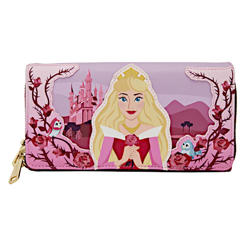 EXCLUSIVE DROP: Loungefly Sleeping Beauty Princess Aurora Roses Wristlet Wallet - 4/10/26