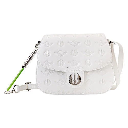 EXCLUSIVE DROP: Loungefly Star Wars Light Side Saber Strap Crossbody Bag - 4/7/23