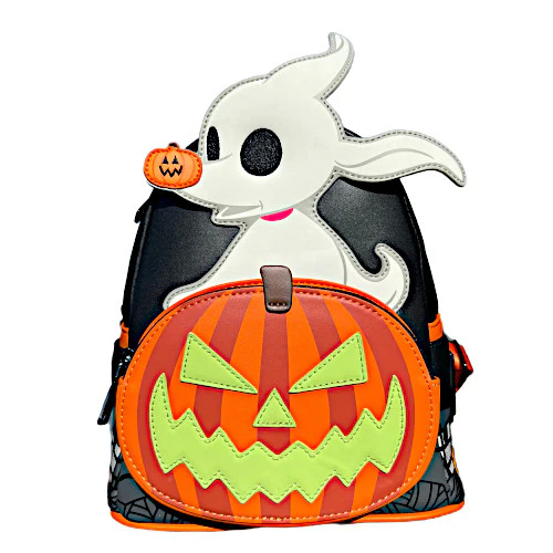 EXCLUSIVE DROP: Loungefly Zero Nightmare Before Christmas Pumpkin Glow Mini Backpack - 7/11/23