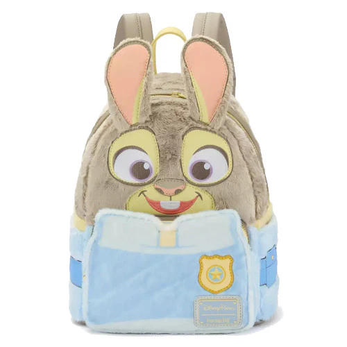 EXCLUSIVE DROP: Loungefly Zootopia 2 Judy Hopps Fuzzy Plush Cosplay Mini Backpack - 10/20/25