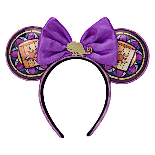 EXCLUSIVE DROP: Loungefly Disney Princess Stained Glass Collection Rapunzel Ears Headband - 12/18/25
