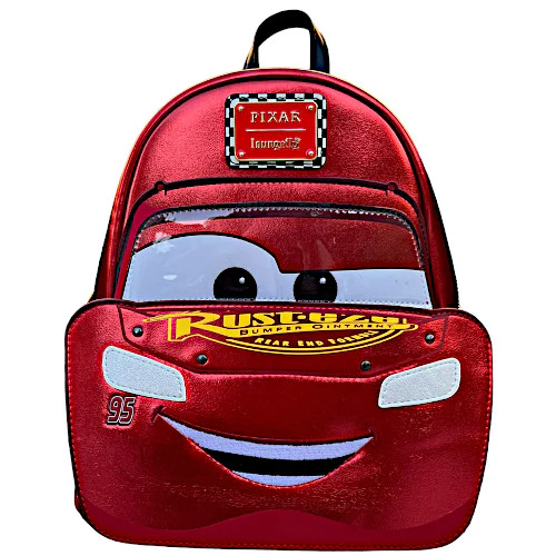 EXCLUSIVE RESTOCK: Loungefly Cars Lightning McQueen Metallic Cosplay Mini Backpack - 7/19/24
