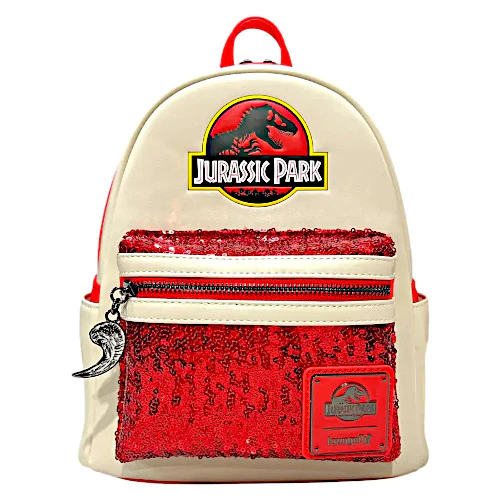 EXCLUSIVE RESTOCK: Loungefly Jurassic Park Red Sequin Mini Backpack - 9/4/25