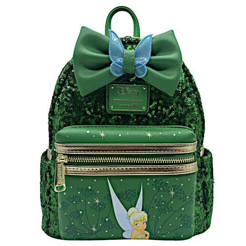 EXCLUSIVE RESTOCK: Loungefly Disney Tinkerbell Green Sequin Mini Backpack - 11/30/22