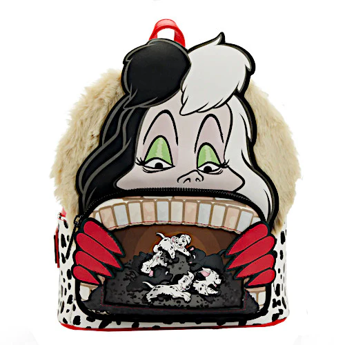 Loungefly 101 Dalmatians Cruella De Vil Villains Scene Mini Backpack