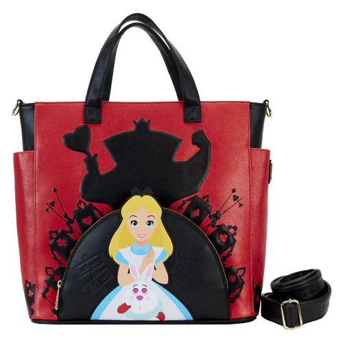 Loungefly Alice In Wonderland Villains Convertible Tote Bag/Backpack