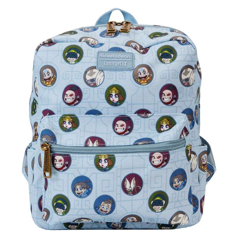 Loungefly Avatar The Last Airbender AOP Nylon Square Mini Backpack