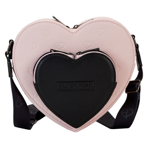 Loungefly BLACKPINK All-Over Print Heart Shaped Crossbody Bag