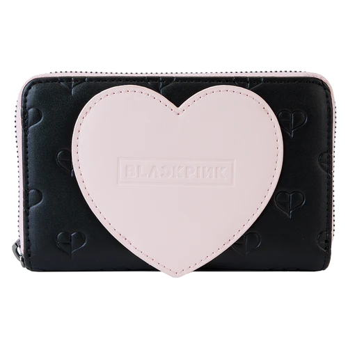 Loungefly BLACKPINK All-Over Print Heart Zip Around Wallet