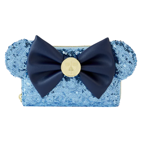 Loungefly Hanukkah Minnie Mouse Sequin Wallet