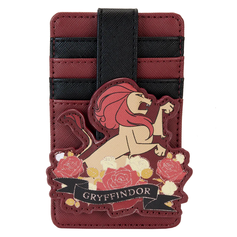 Loungefly Harry Potter Gryffindor House Floral Tattoo Card Holder