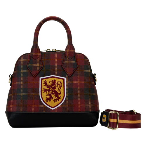 Loungefly Harry Potter Gryffindor Patch Varsity Plaid Crossbody Bag