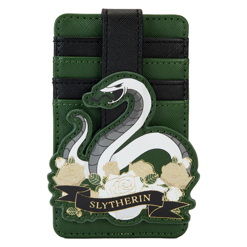 Loungefly Harry Potter Slytherin House Floral Tattoo Card Holder