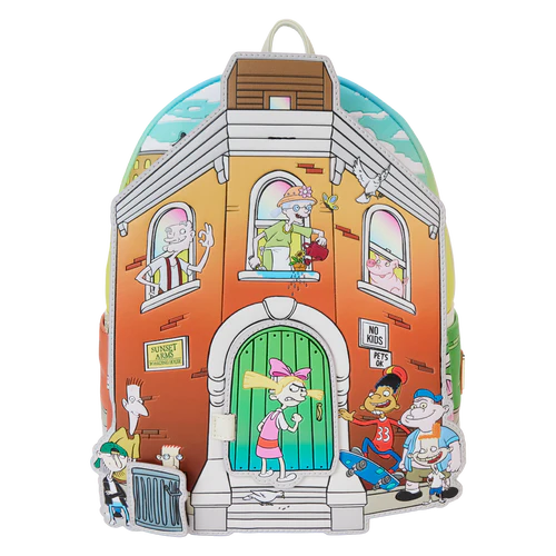 Loungefly Hey Arnold! Sunset Arms Boarding House Mini Backpack