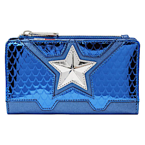 Loungefly Marvel Captain America Metallic Cosplay Wallet