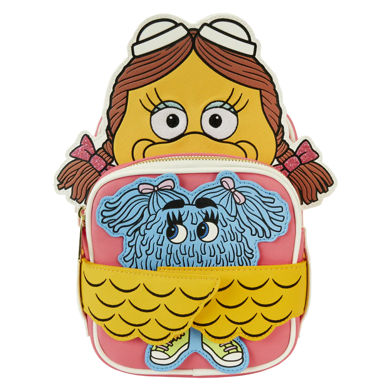 Loungefly McDonald's Birdie The Early Bird Crossbuddies Crossbody Bag w/Fry Kids Coin Bag