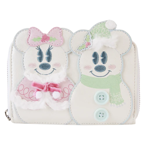 Loungefly Mickey & Minnie Mouse Pastel Snowman Wallet