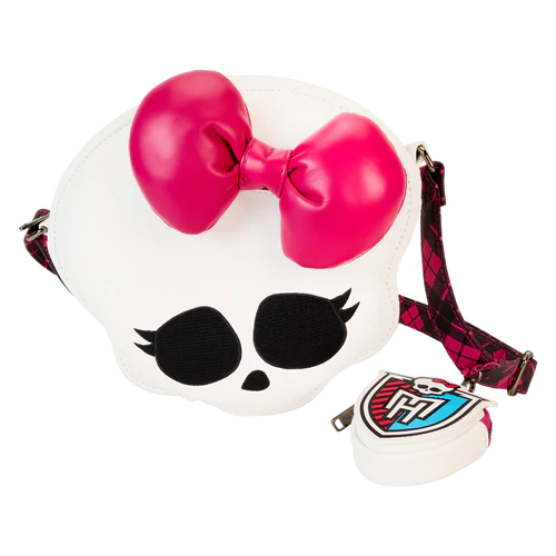 Loungefly Monster High Skullette Figural Crossbody Bag With Coin Bag