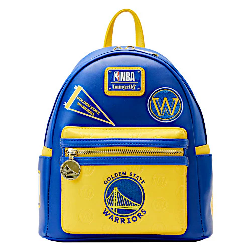 Loungefly NBA Golden State Warriors Patch Icons Mini Backpack