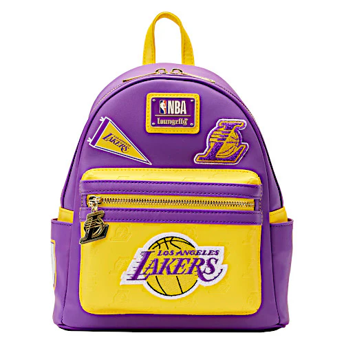 Loungefly NBA Los Angeles Lakers Patch Icons Mini Backpack