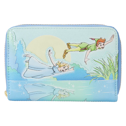 Loungefly Peter Pan You Can Fly Glow Zip Around Wallet