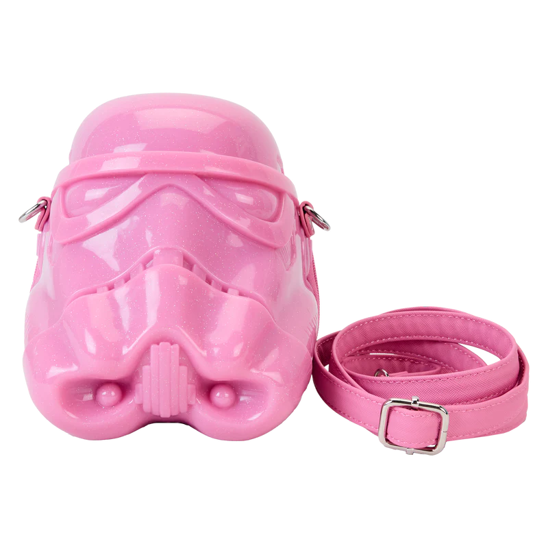 Loungefly Star Wars Stormtrooper Glitter Figural Head Crossbody Bag