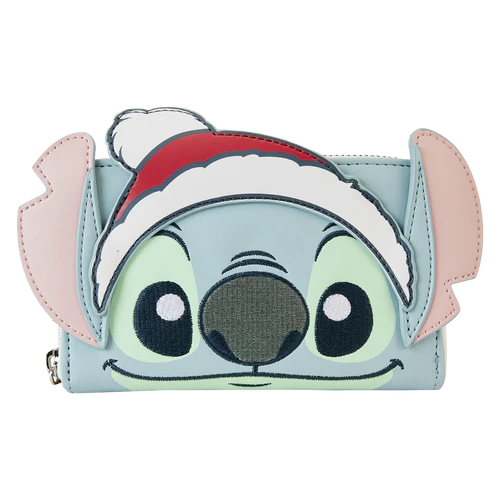 Loungefly Stitch Holiday Glitter Wallet