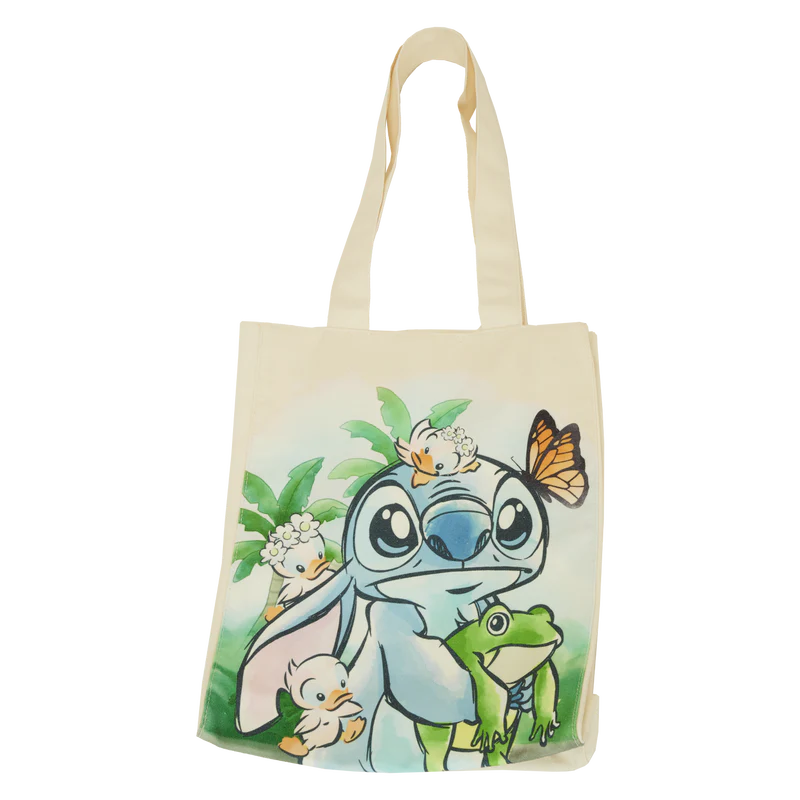 Loungefly Stitch Springtime Daisy Canvas Tote Bag