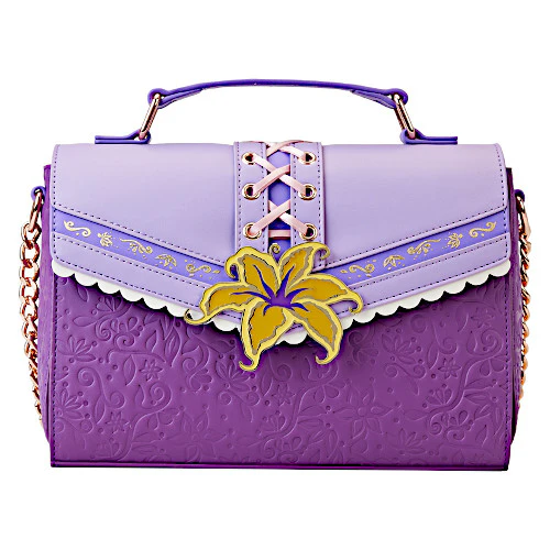 Loungefly Tangled Rapunzel Cosplay Magic Flower Crossbody Bag
