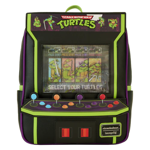 Loungefly Teenage Mutant Ninja Turtles Vintage Arcade Lenticular Glow Mini Backpack
