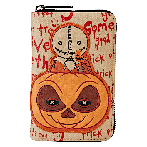 Loungefly Trick 'R Treat Sam Pumpkin Zip-Around Wallet