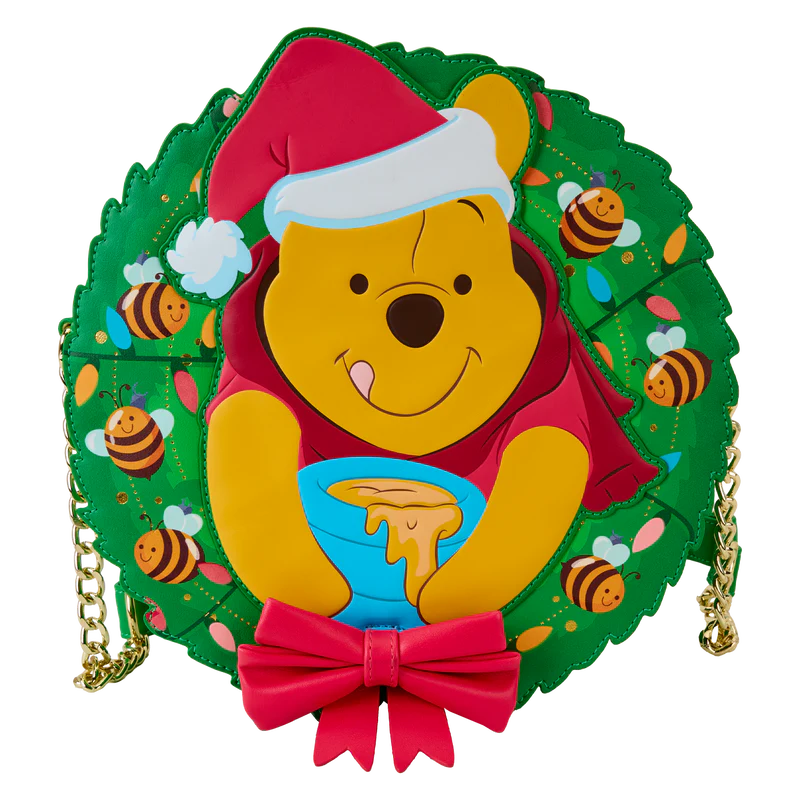 Loungefly Winnie The Pooh Stuck In Wreath Glow Crossbody Bag