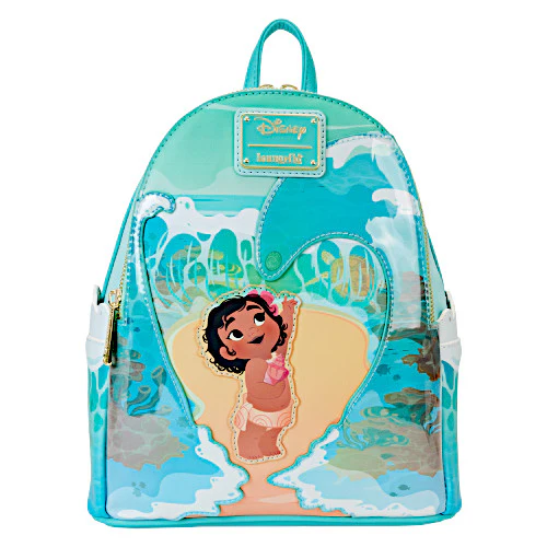 Loungefly Young Moana Ocean Waves Glow Mini Backpack