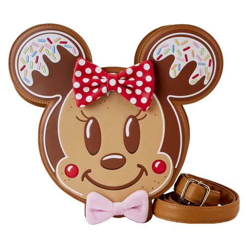 Loungefly Mickey & Minnie Gingerbread Cookie Crossbody Bag